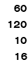 60 120 10 16