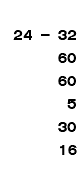  24 - 32 60 60 5 30 16 